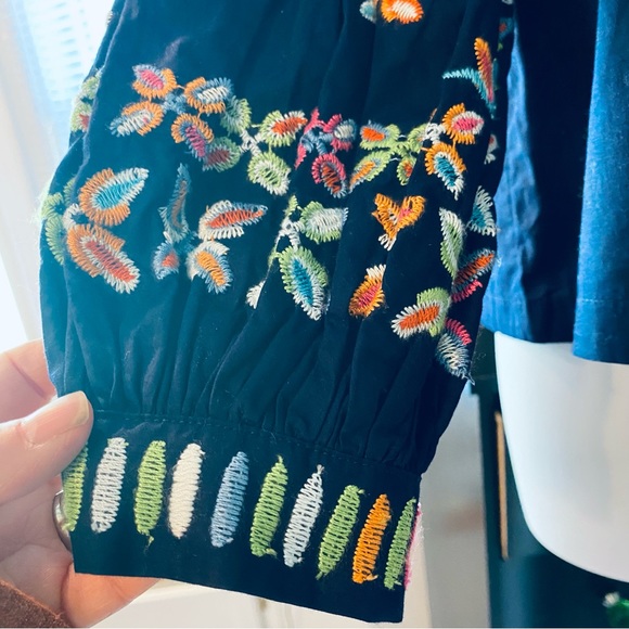Anthropologie Maeve Sonja Embroidered Blouse 4 NWT - Picture 6 of 8